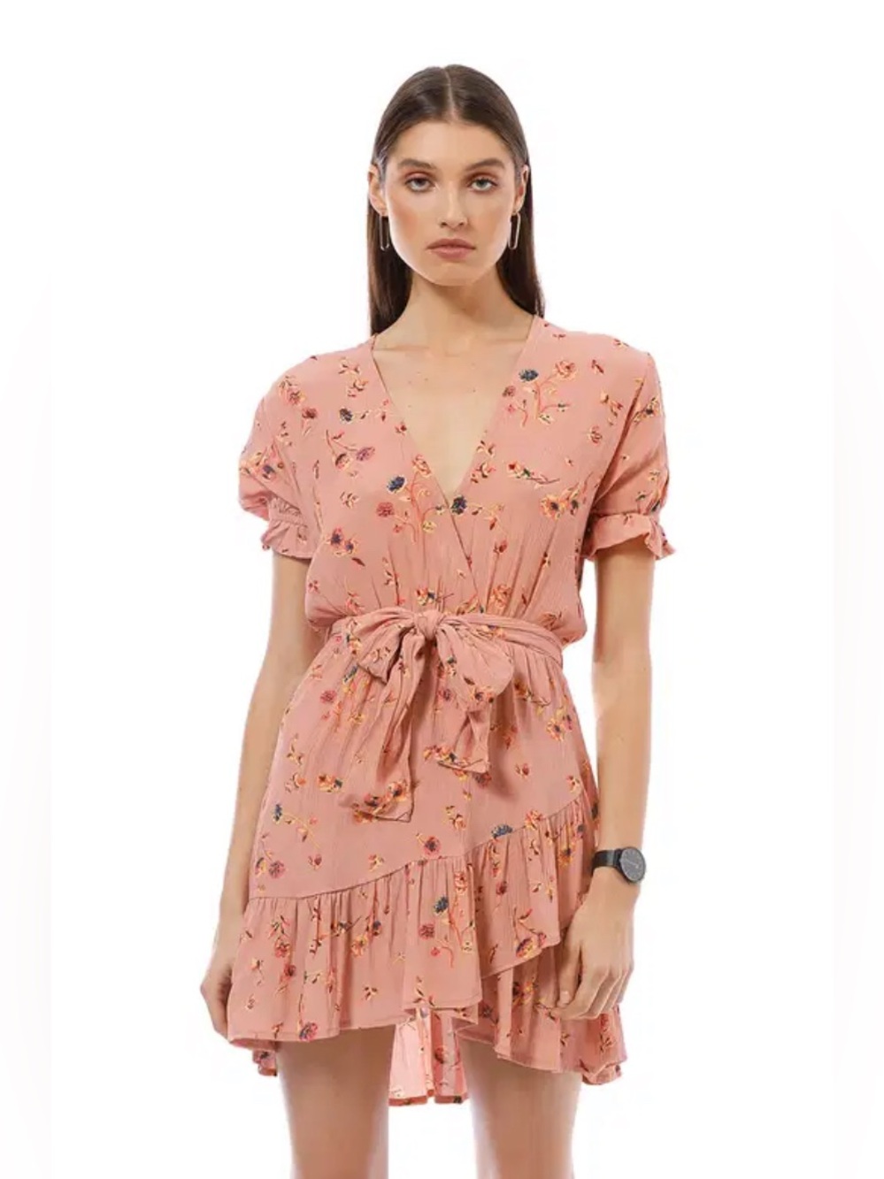 Faithfull The Brand Le Moulin Floral Wrap Mini Dress Revolve 6 M Medium